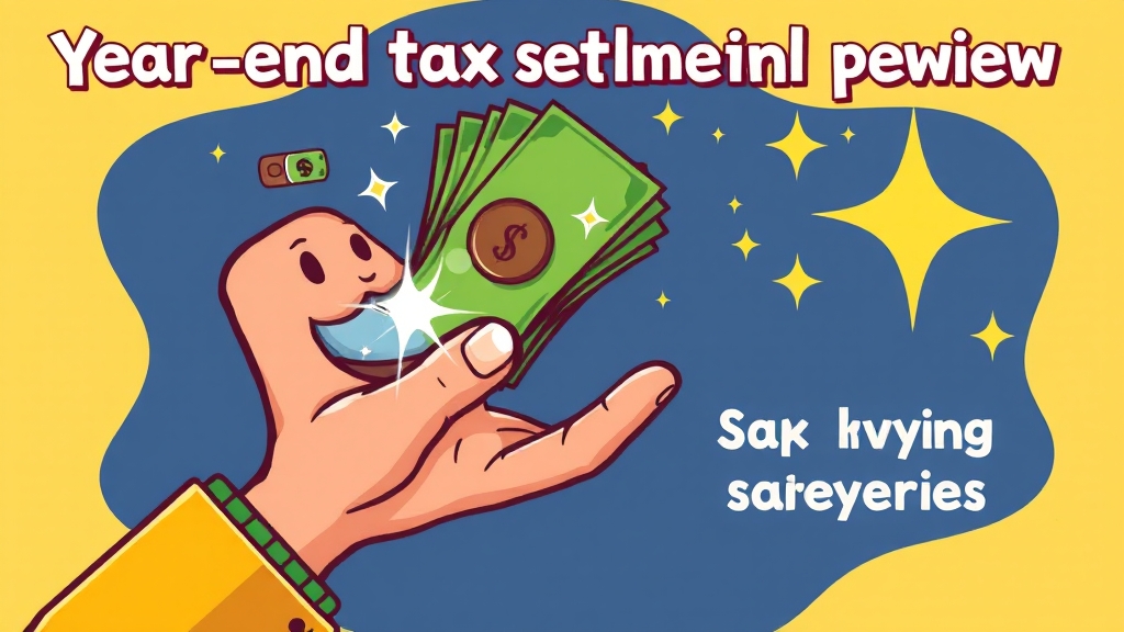 연말정산 미리보기란? (cartoon 스타일)