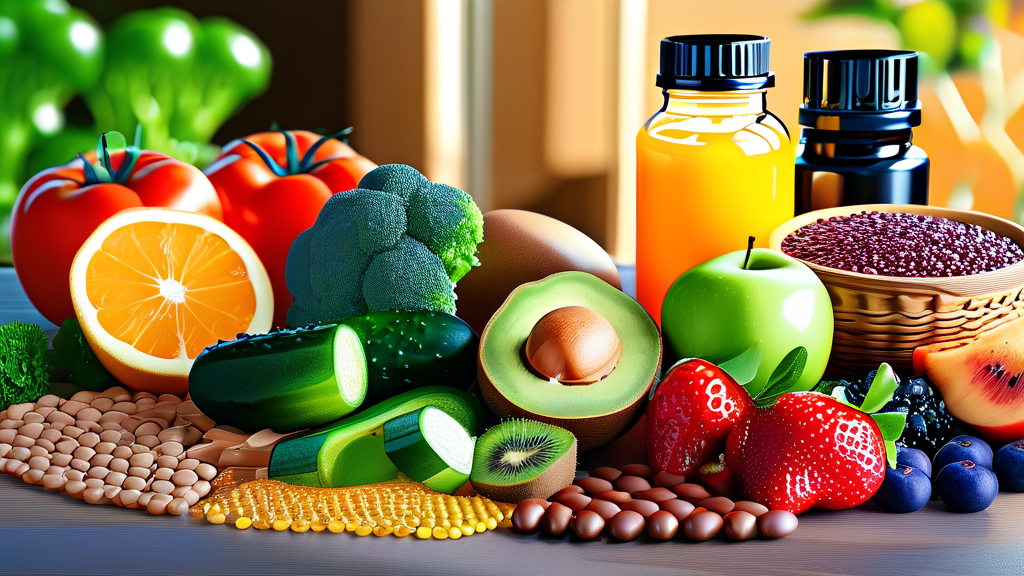 다이어트 보조제, 똑똑하게 활용하는 꿀팁 (realistic 스타일)