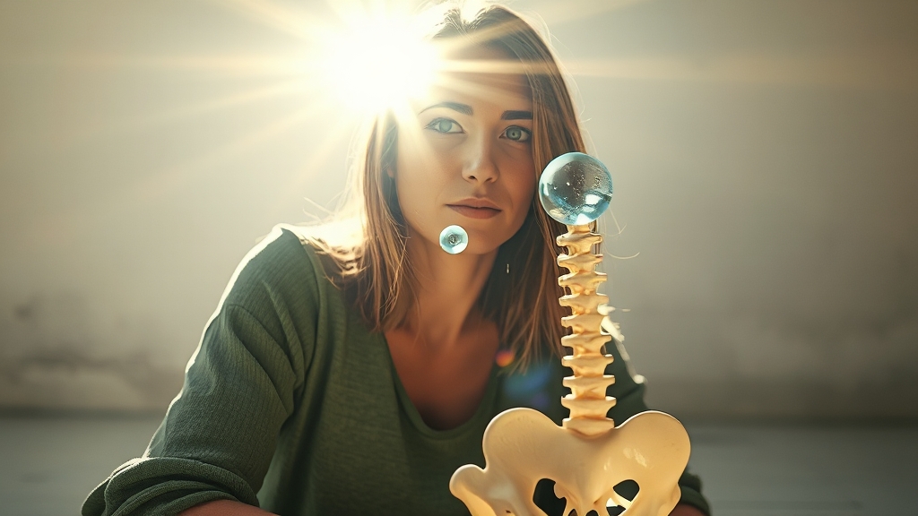 비타민D 부족, 어떤 변화가? (realistic 스타일)