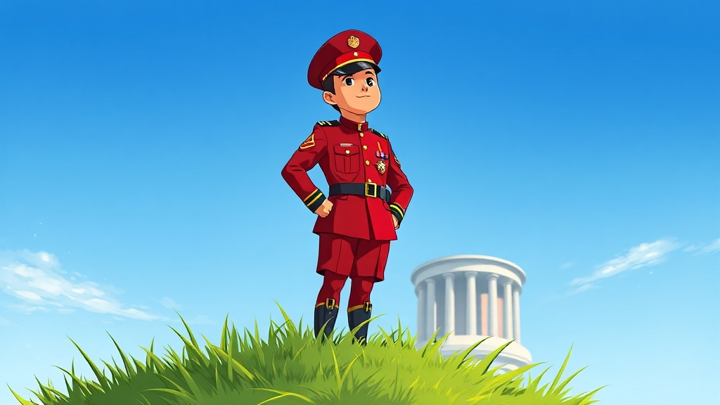 학사장교 도전 기회 (cartoon 스타일)