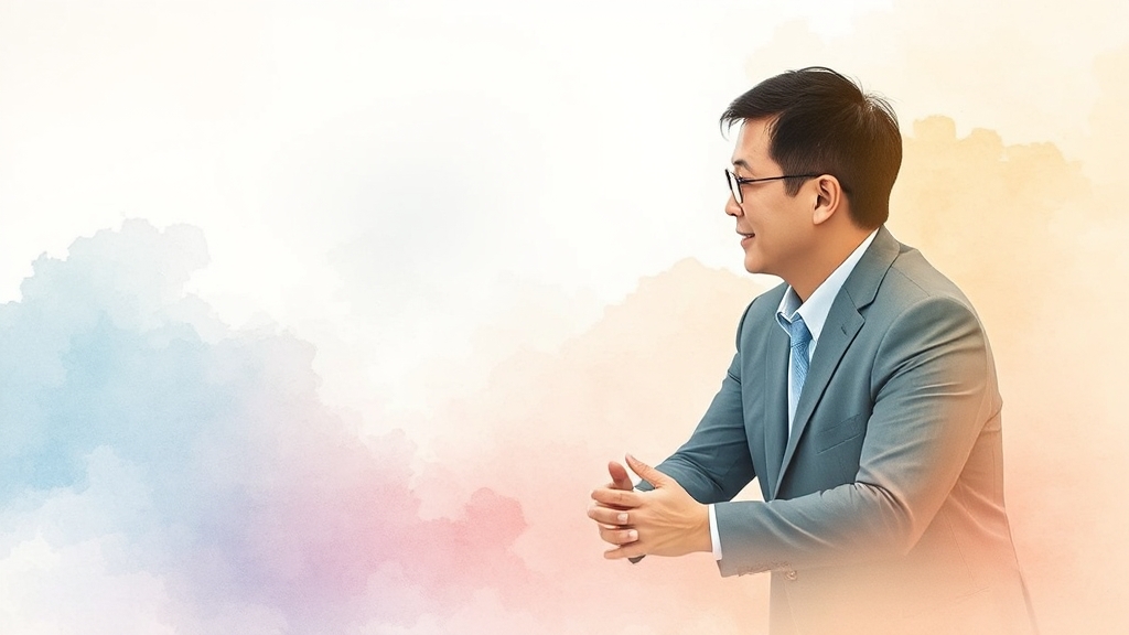 젠슨 황 CEO 방한 배경 (watercolor 스타일)