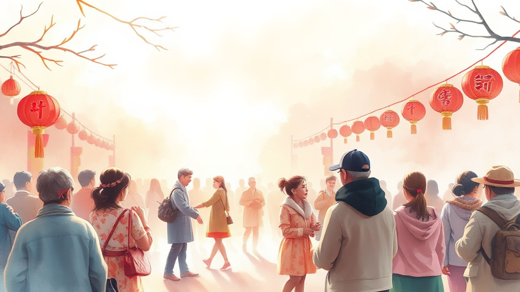 새해 인사말 발송 시기 및 유의사항 (watercolor 스타일)