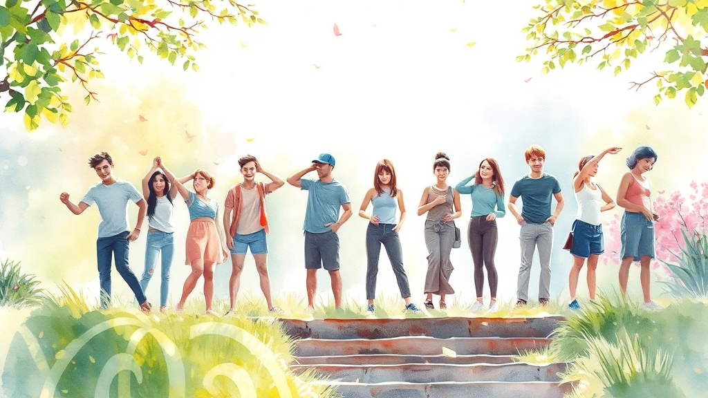 주의사항 및 부상 예방 (watercolor 스타일)