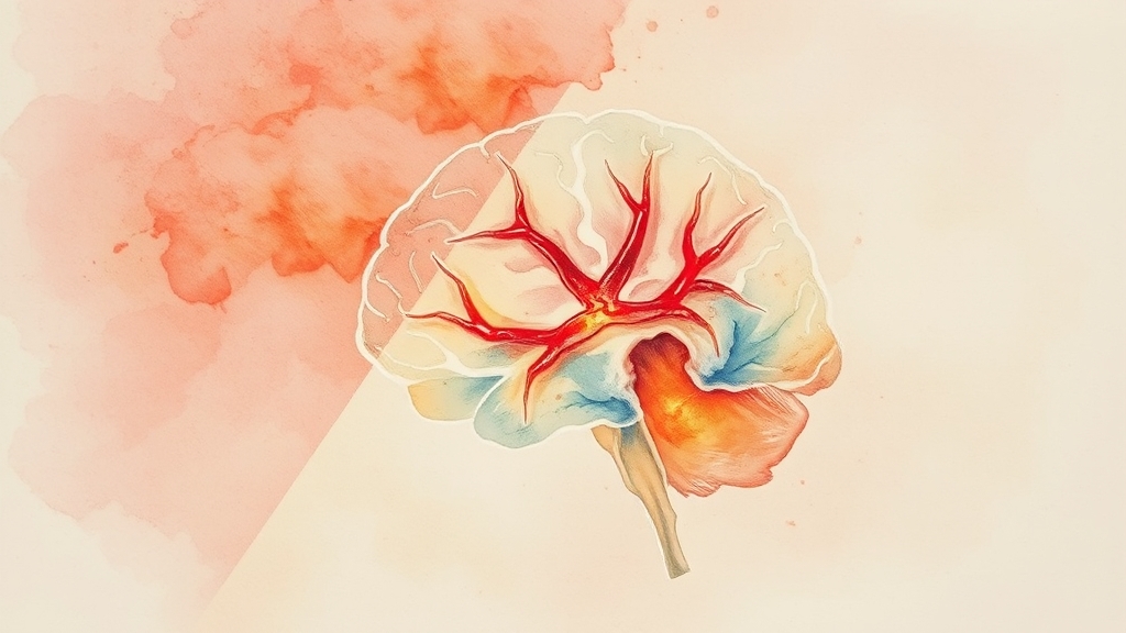 뇌경색, 어떻게 진단하고 치료할까요? (watercolor 스타일)