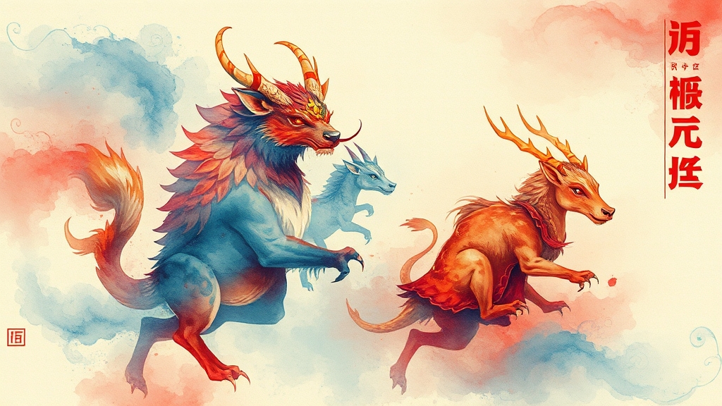 12간지와 60갑자 이야기 (watercolor 스타일)