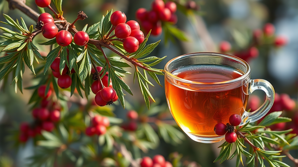 마가목, 우리 몸에 어떻게 작용할까요? (realistic 스타일)