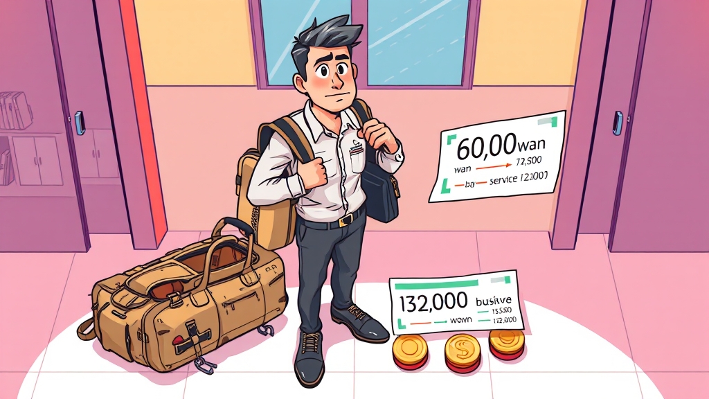 출장 서비스 요금 안내 (cartoon 스타일)