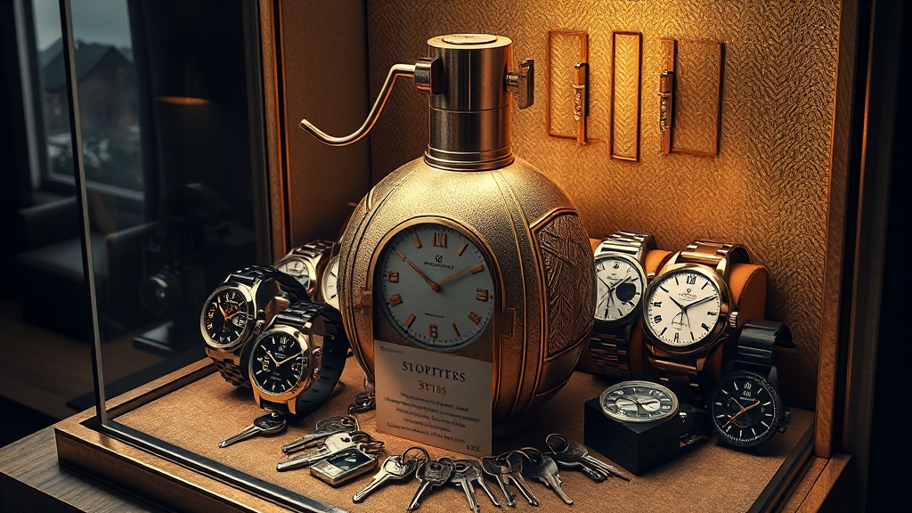 관세 위협, 스위스 시계 ‘비상’ (realistic 스타일)