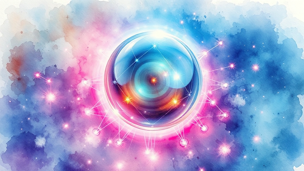 AI와 원자력 기술의 만남 (watercolor 스타일)