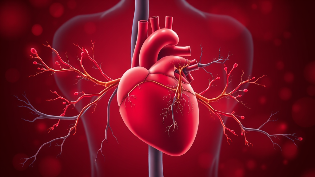 심근경색, 스텐트 시술과 약물 치료 (illustration 스타일)