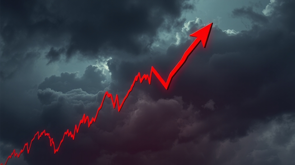 주가 하락 위험 요인 분석 (realistic 스타일)