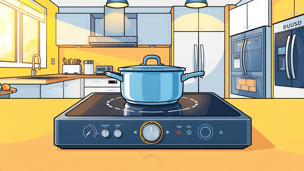 인덕션 사용 전 필수 확인사항 (cartoon 스타일)