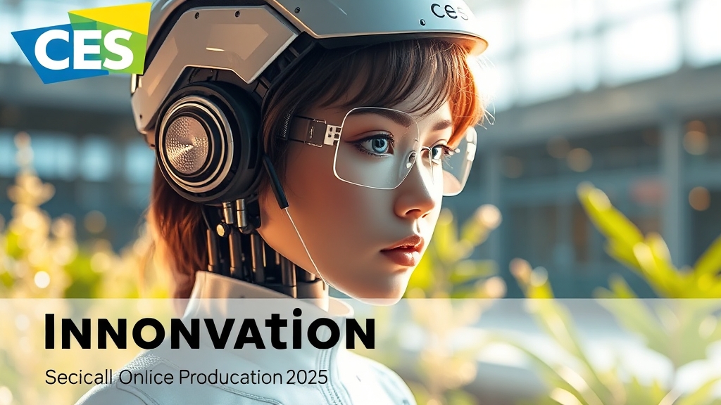 CES 혁신상의 의미 및 향후 전망 (realistic 스타일)