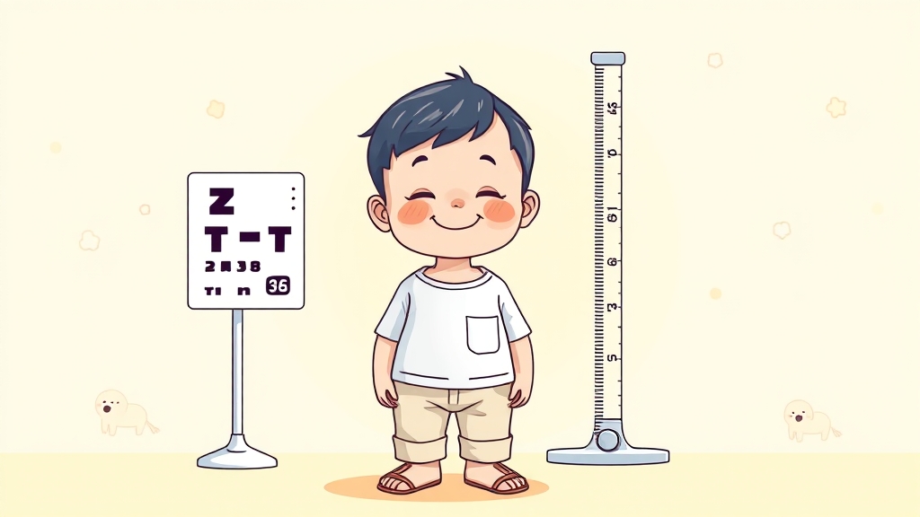 시기별 검진 항목 (illustration 스타일)