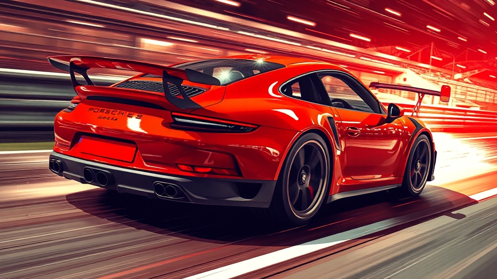911 GT3 모델 개요 (illustration 스타일)
