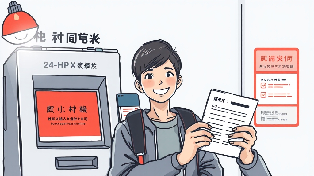 무료 발급 혜택 & 무인민원발급기 (illustration 스타일)