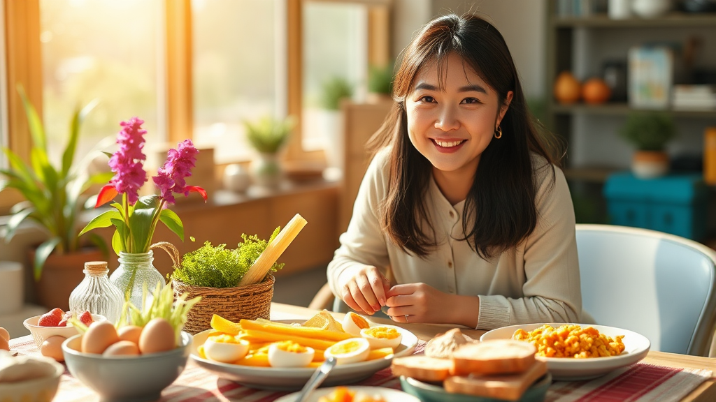 다이어트 성공 핵심 비결 (realistic 스타일)