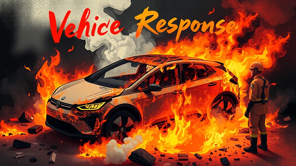 전기차 화재 시 보험 보상 (illustration 스타일)