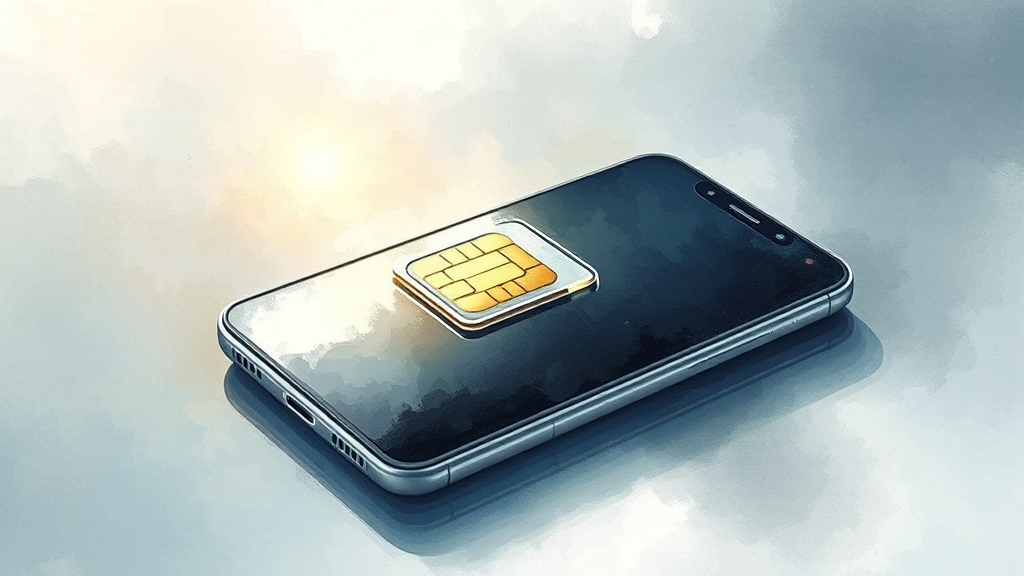 유심보호서비스, 꼭 필요할까? (watercolor 스타일)