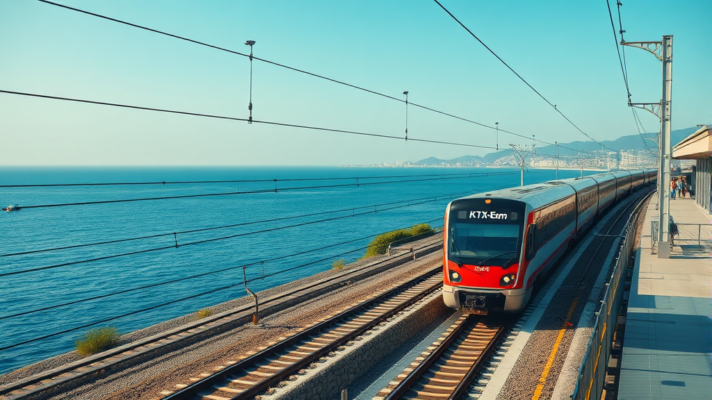 KTX-이음 노선 안내 (realistic 스타일)