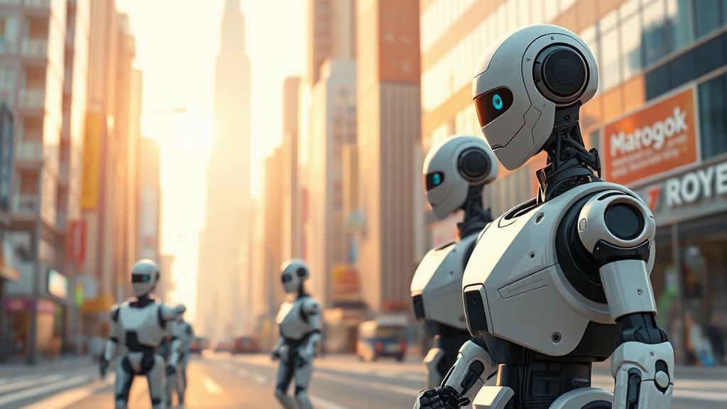 로봇 상용화 미래, 렌탈 서비스 모델 확산될까? (realistic 스타일)