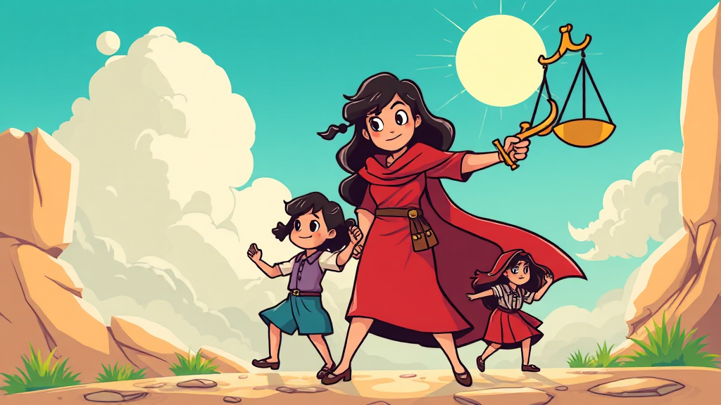 나나 모녀, 용기에 박수를 (cartoon 스타일)