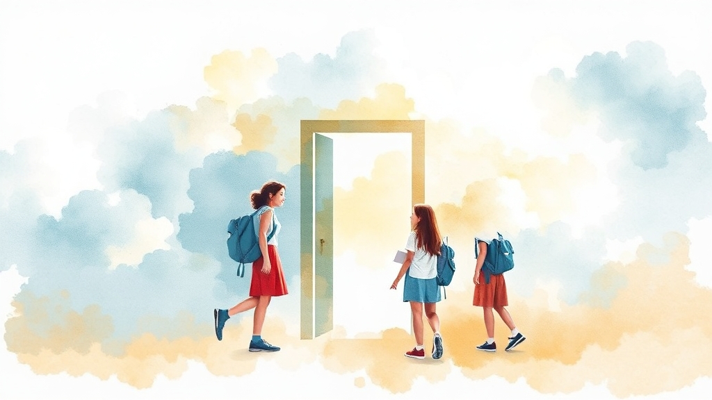 논술 대학, 왜 중요할까? (watercolor 스타일)