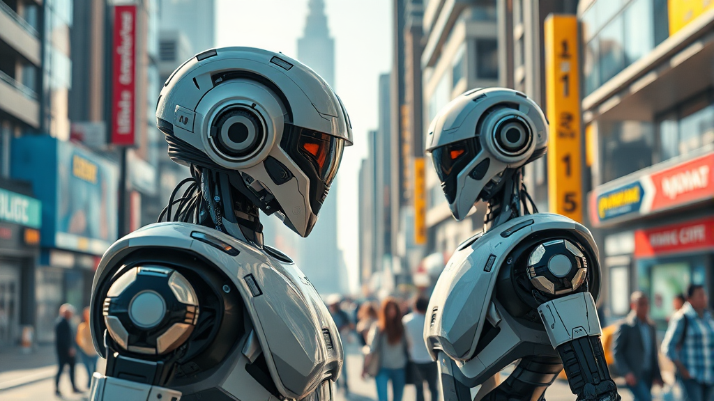 결론: AI 로봇 시대, 미래를 준비하자 (realistic 스타일)