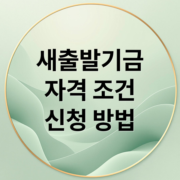 새출발기금
자격 조건
신청 방법 (새출발기금 신청 방법)