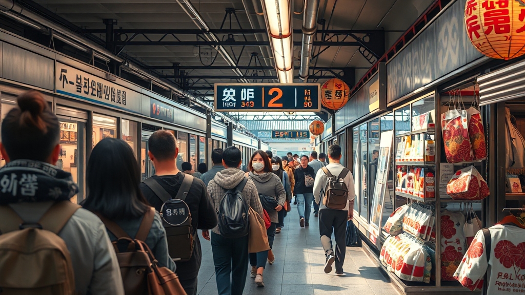 박물관 관람 정보 (교통, 편의시설) (realistic 스타일)