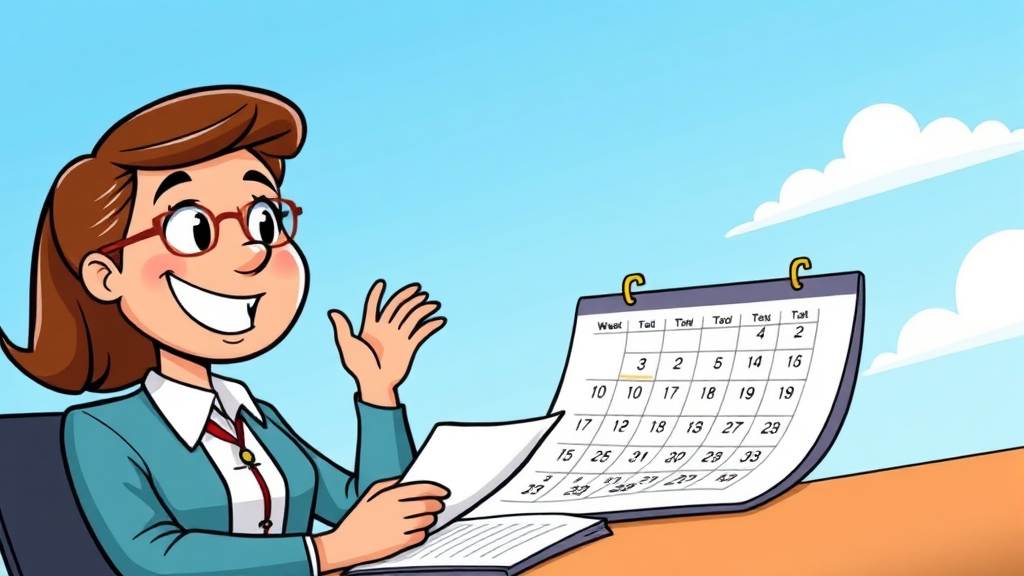 연차촉진제도, 제대로 알고 활용하기! (cartoon 스타일)