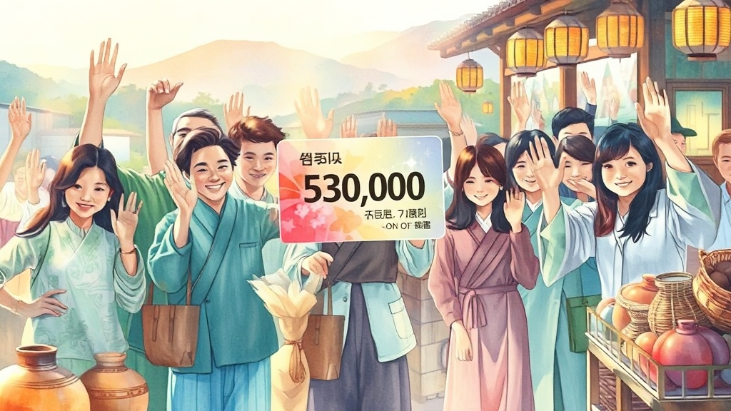 2025년 소비쿠폰 정책 핵심 요약 (watercolor 스타일)