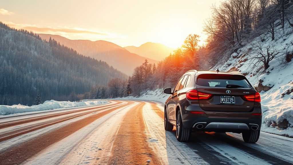 윈터 타이어, 언제 교체해야 할까? (watercolor 스타일)