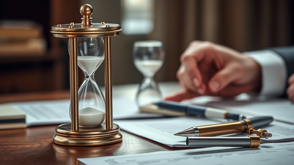 상황별 해지 통보 기간 (realistic 스타일)