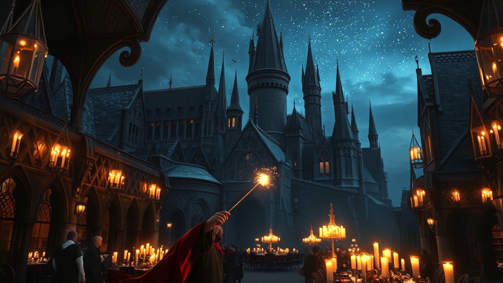 해리 포터, 마법의 세계관 탐험 (realistic 스타일)