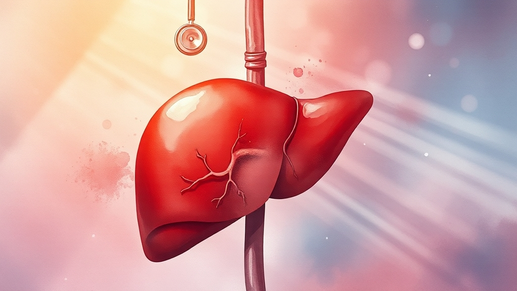 간수치 상승, 왜 위험할까요? (watercolor 스타일)