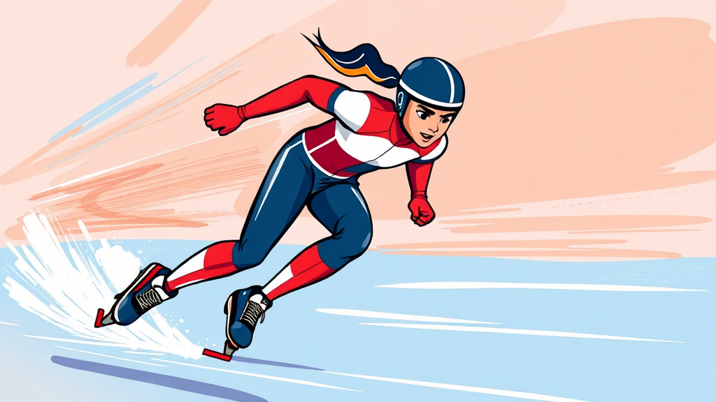 핵심 종목 집중 분석: 빙상 (cartoon 스타일)