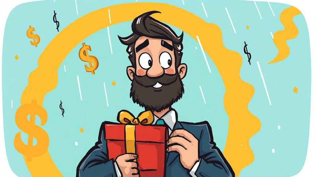 미국 주식 증여 시 세금 개요 (cartoon 스타일)