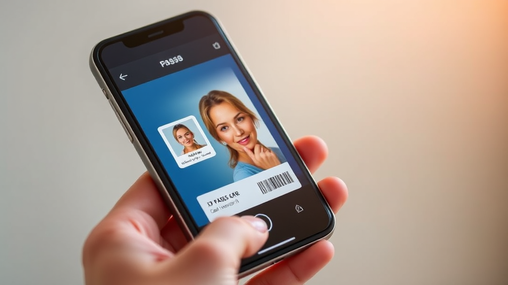 PASS 앱 발급 방법 (realistic 스타일)