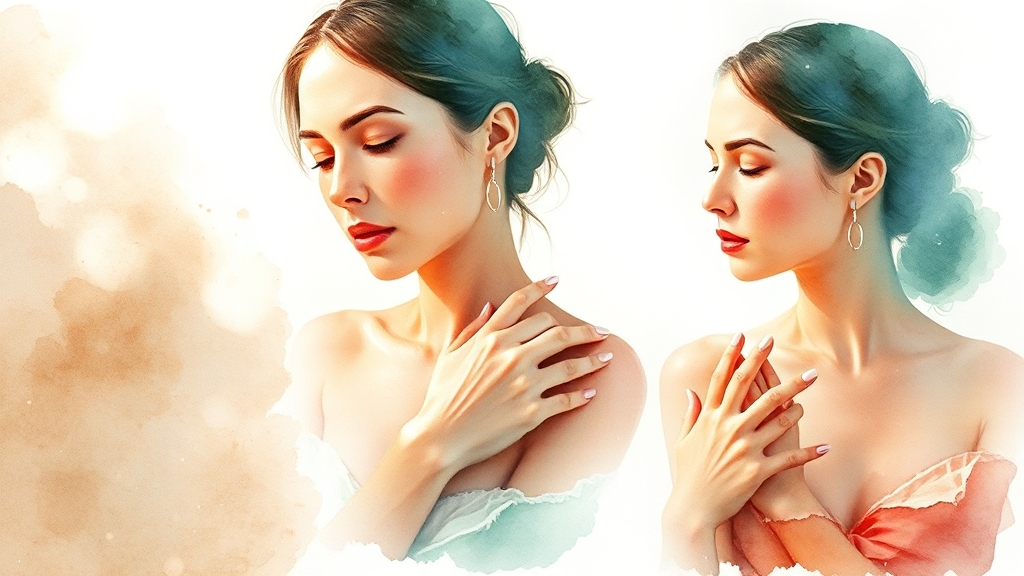 콜라겐 섭취, 단계별 변화는? (watercolor 스타일)