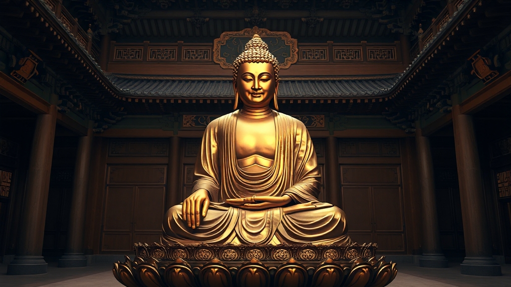 금동아미타여래좌상 개요 (realistic 스타일)