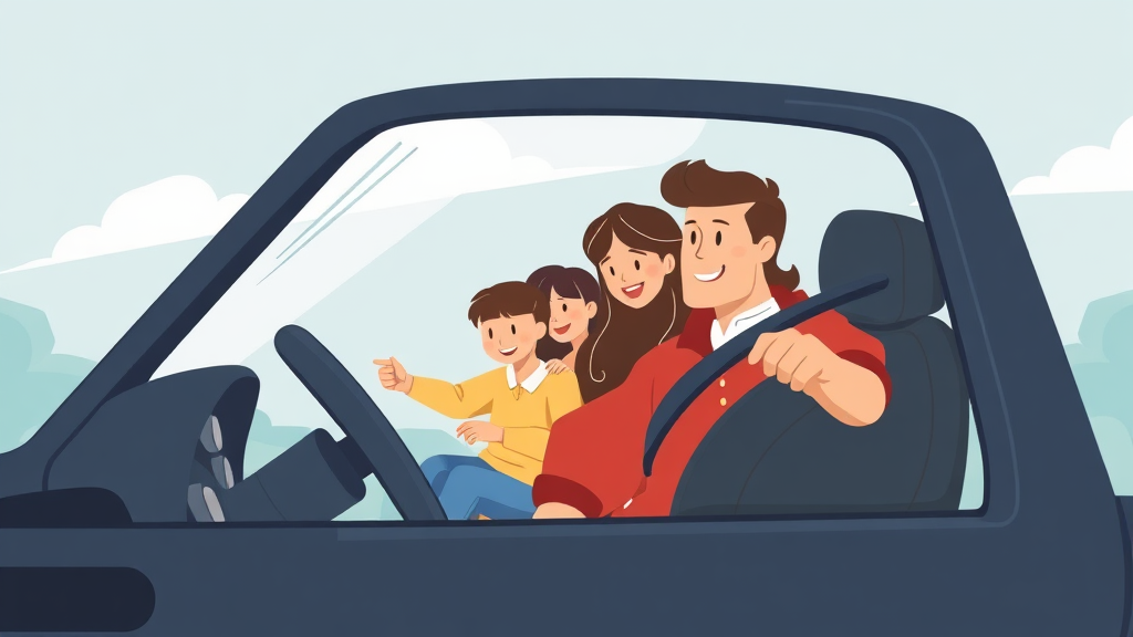 운전자보험 가입 필요성 (illustration 스타일)