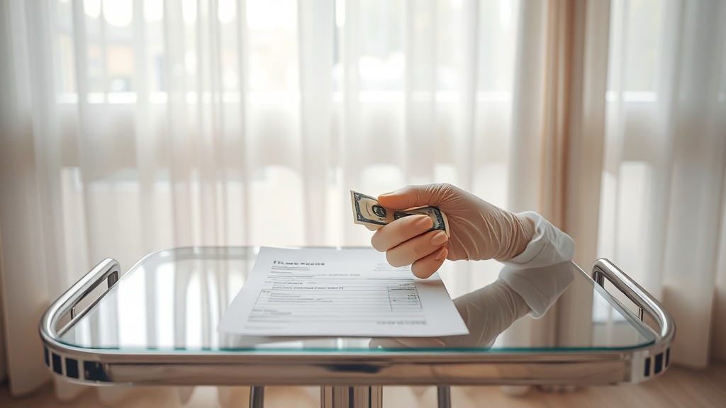 진료비 영수증 & 세부내역서 준비 (realistic 스타일)