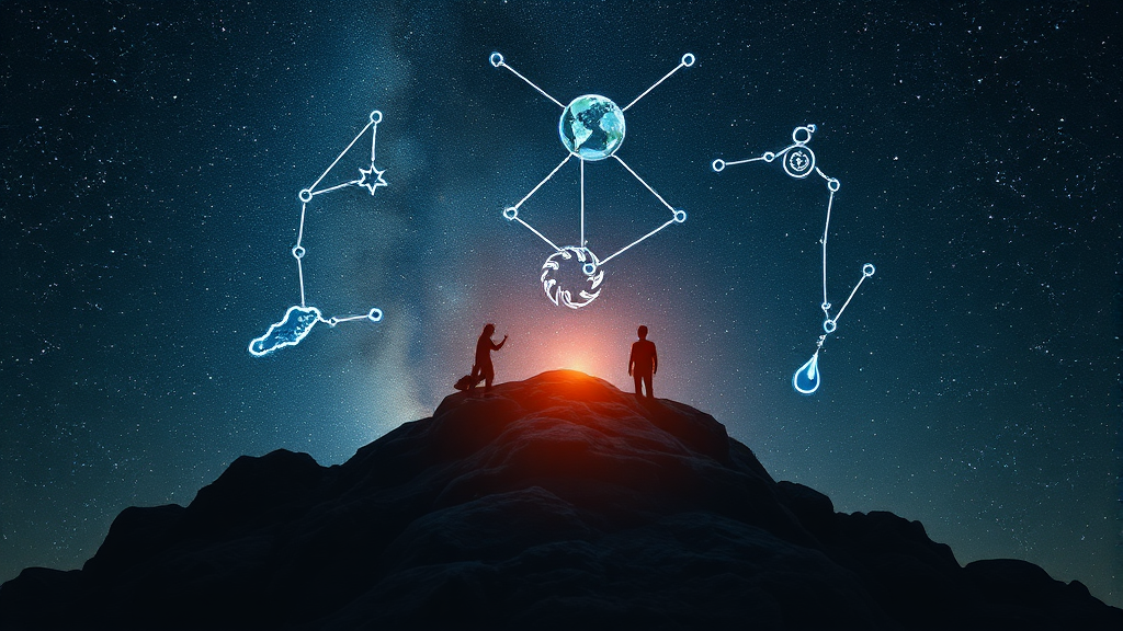 별자리별 기본 성향 (realistic 스타일)