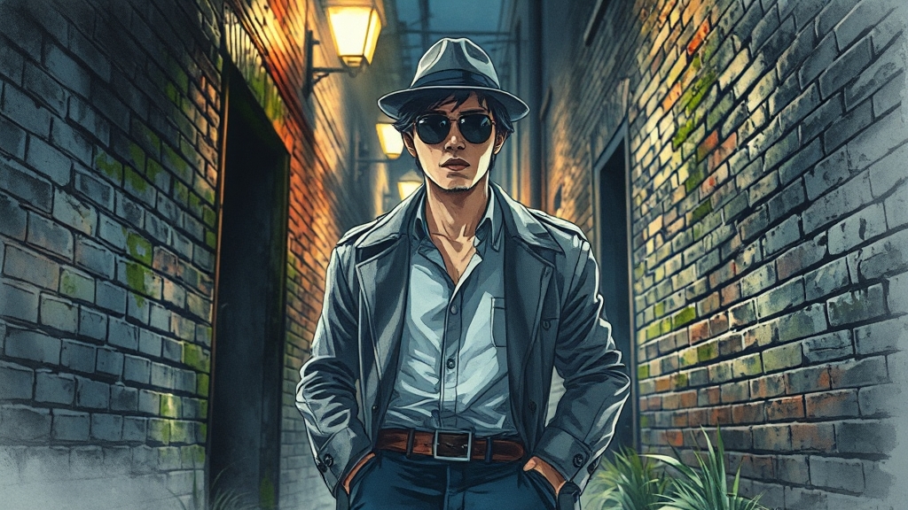 웹툰 광장의 장르별 매력 (watercolor 스타일)