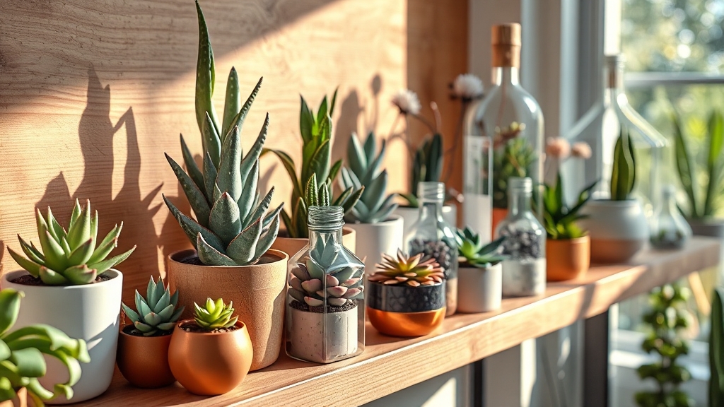 플랜테리어 아이디어 (realistic 스타일)