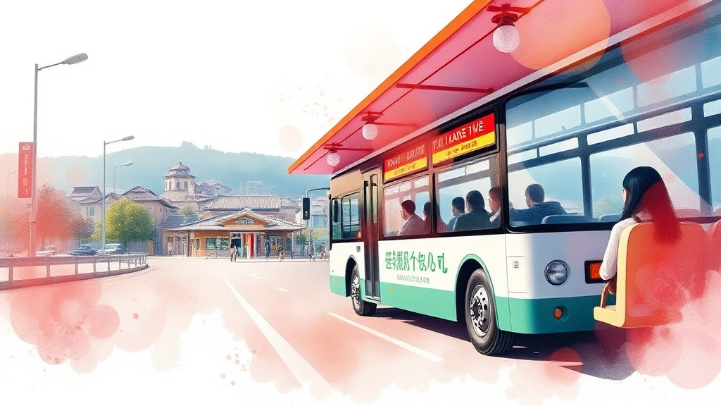 시티투어 버스 이용 요금 및 특별 혜택 안내 (watercolor 스타일)