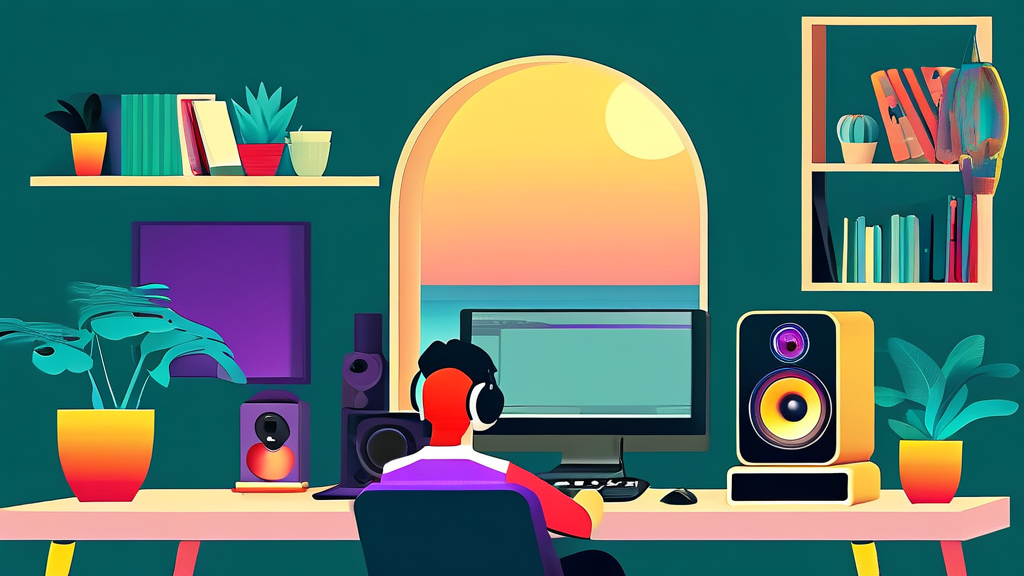 PC에서도 SBS 고릴라 라디오를? 다운로드 및 이용 가이드 (illustration 스타일)