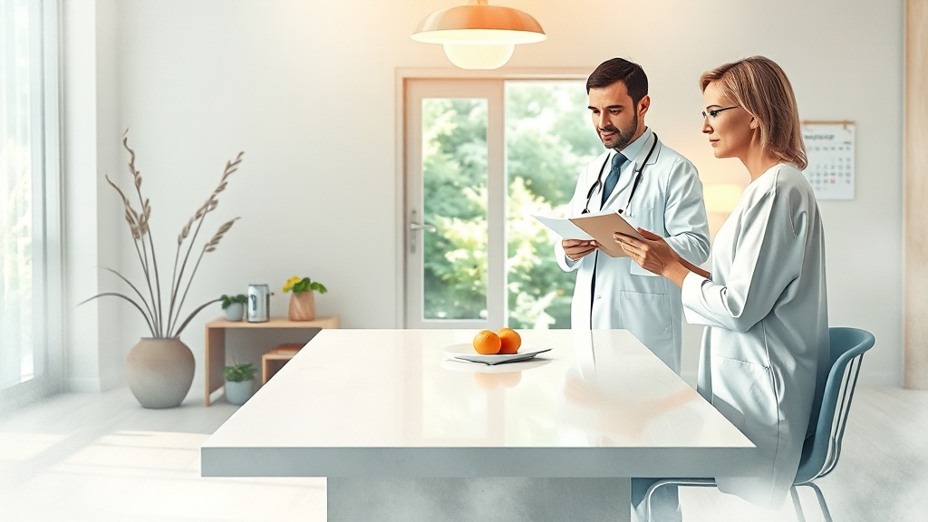 검진 결과 해석과 후속 조치 (watercolor 스타일)