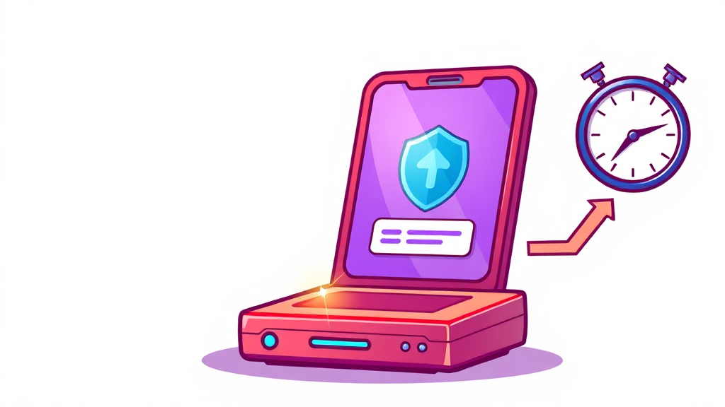 공유기 펌웨어 업데이트 (cartoon 스타일)